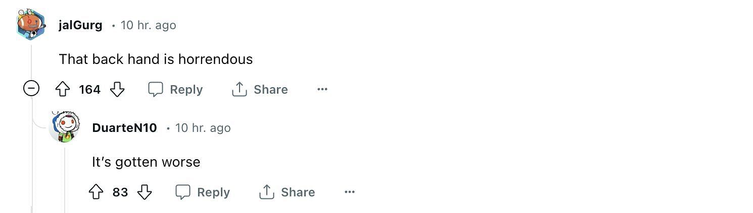 Screengrab from Reddit